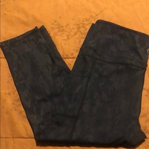 Zyia Dark Navy Camo Pocket Hi Rise Light n Tight